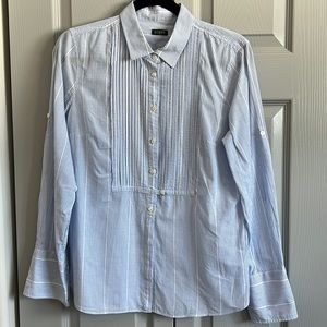 J Crew stripe Button Down Blouse